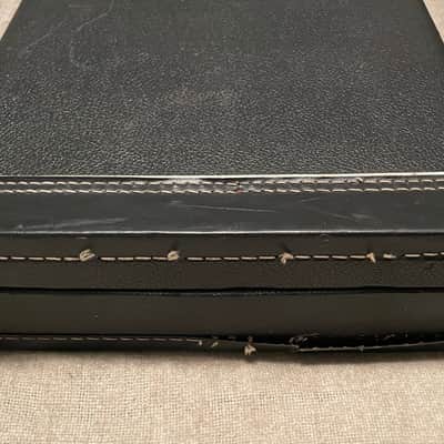 Vintage 1970’s Fender USA Mustang Guitar Case Black Exterior w Maroon Interior Fits Tele Strat image 4