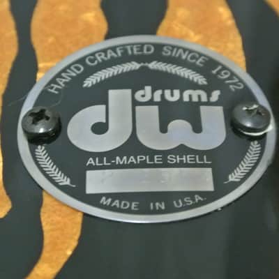 DREAM SET! DW USA 22/10/12/14 4 pc DRUM SET in TIGER MARINE PEARL! RM44 image 8
