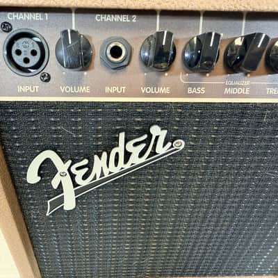 Fender Acoustasonic 15 15W 1x6 Acoustic Guitar Combo Amp Brown image 3