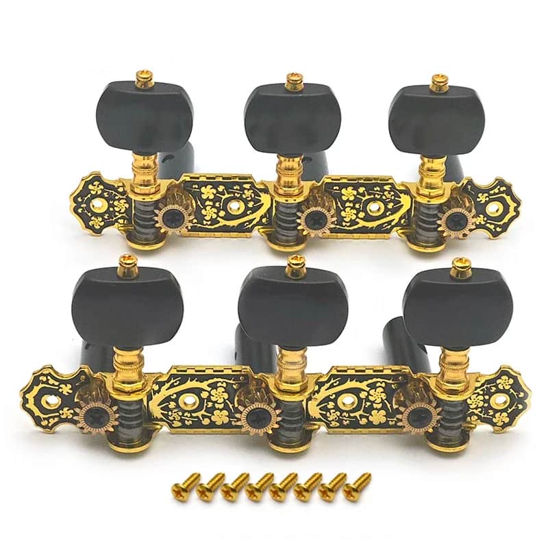 Vintage Gold Classical Guitar 3R/3L Tuning Pegs Machine Heads image 1