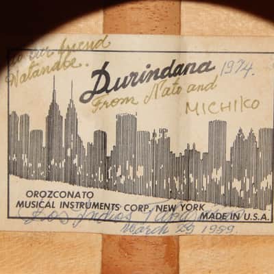 RARITY - CLASSICAL CONCERT GUITAR MADE BY JUAN OROZCO FOR LOS INDIOS TABAJARAS image 6
