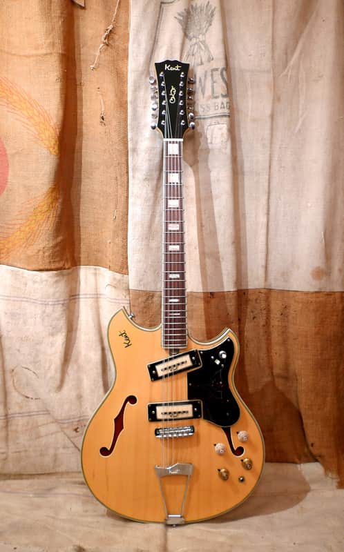 Kent 12 String Thinline 1960's Natural Blond image 1