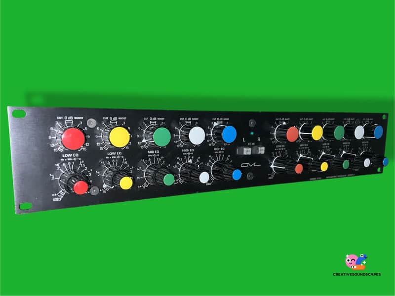 c.1999 George Massenburg GML Model 8200 Series II Parametric Equalizer Populated Faceplate Face Panel Assembly Clarostat *Spare Parts-Repair image 1