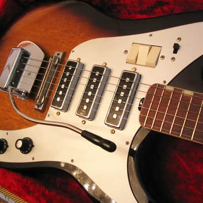 Teisco YG-6 1964 Tobacco Burst Electric Guitar image 5