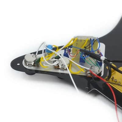 Red Turtle Shell Guitar Strat Stratocaster Style Loaded Prewired Pickguard, Multi Tones Wiring image 2