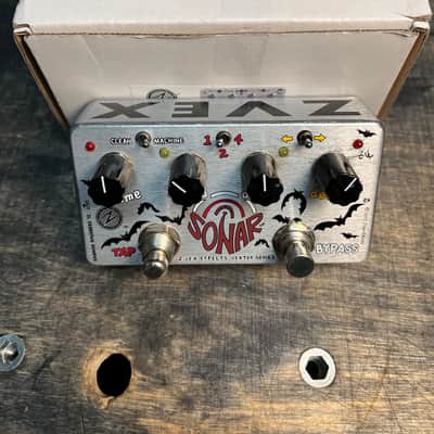Zvex Vexter Series Sonar Tremolo with Tap Tempo 2010s - Silver with Graphic image 1