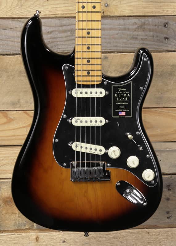 Fender American  Ultra Luxe Stratocaster Electric Guitar 2-Color Sunburst w/ Case "Mint Condition" image 1