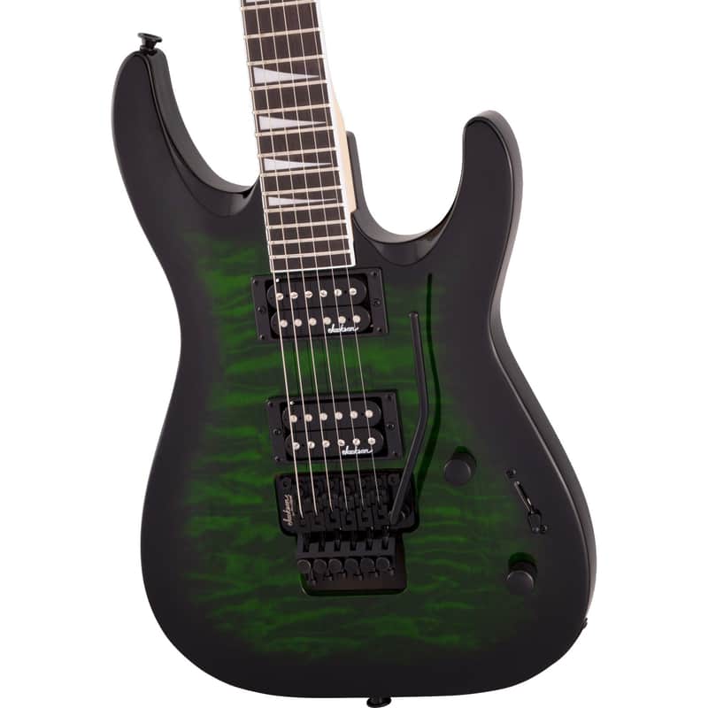 Jackson JS Series Dinky Arch Top JS32Q DKA Guitar - Transparent Green Burst image 1