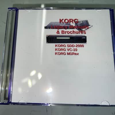 KORG Legacy Manuals/Brochures (M1Rex/SDD-2000/VC-10) Mac/PC DVD
