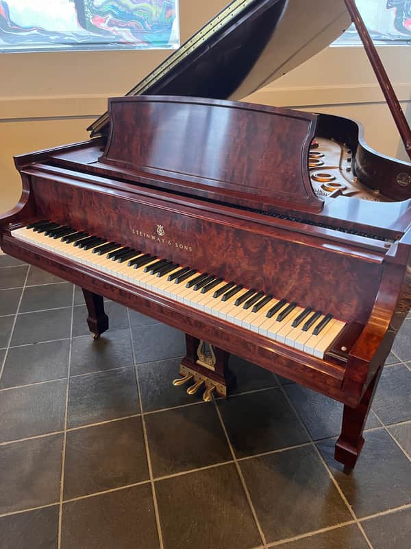 Steinway & Sons Model L cir. 2000 - Kewazinga Bubinga (Crown Jewel) image 1