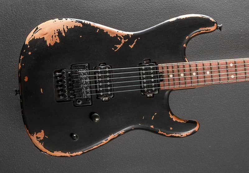 Charvel Pro-Mod Relic San Dimas Style 1 HH FR PF - Weathered Black image 1
