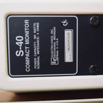 Electro Voice EV S-40 compact monitor speaker in excellent condition (church owned) image 3