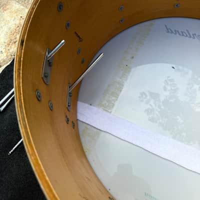 RARE Slingerland 70's 5ply 26 x 14 Bass Drum in WMP White Marine Pearl! image 10