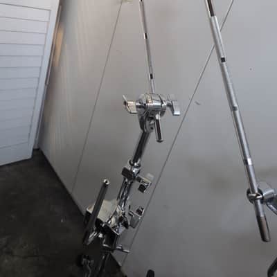 DW, Roland, Gibraltar - DW Flat Snare Stand, 2 x Roland Cymbal Boom/L-Rod stands, Gibraltar Cymbal Clamp - Silver image 10
