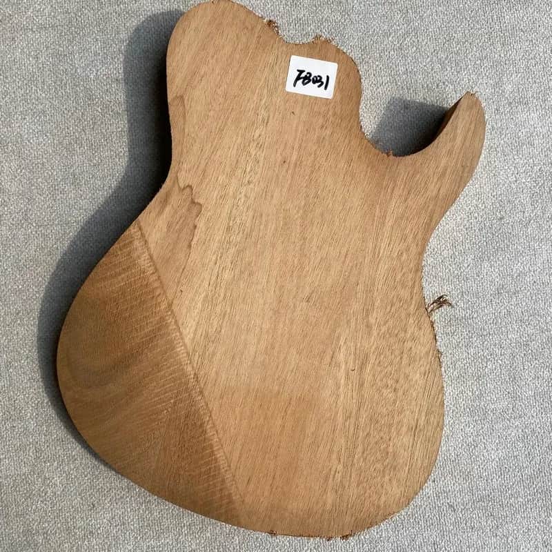 Unfinished Solid Mahogany Wood Guitar Body image 1