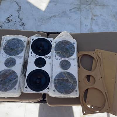 CAT Home Theater (LCR & Subwoofers) Early 2000's - White image 5