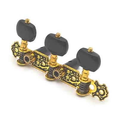 Vintage Gold Classical Guitar 3R/3L Tuning Pegs Machine Heads image 2