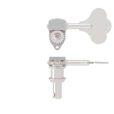 Hipshot HB6 USA Ultralite® Bass Tuning Machine 3/8" - Chrome / Clover Key / Bass Side image 2