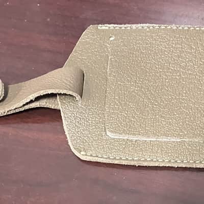 Park Guitars- luggage/case tag, leather, NOS image 2