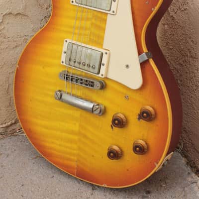 NEW! Nash 60'S LES PAUL CONVERSION Faded Cherry Sunburst image 3