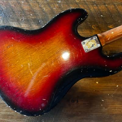 Kent jazz bass 1970s - short scale 30.5"- vintage MIJ J bass image 8