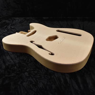 Tele Thinline Style Body - 2 Piece Roasted Alder / 2 Piece Flame Maple Top - ULTRA LIGHTWEIGHT: 2 lbs 12 oz image 6