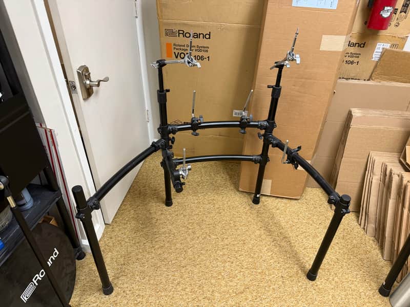 Roland MDS-9V V-Drum Rack Fully Loaded, 2 Cymbal Arms, 4 Pad Mounts - 091426 image 1