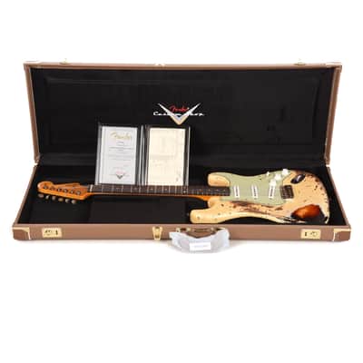 Fender Custom Shop Special Edition 1961 Stratocaster Super Heavy Relic Aged Vintage White over 3-Tone Sunburst (Serial #CZ591622) image 8