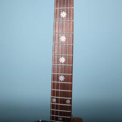 Debutante Daisy Rock Electric Guitar Short Scale 💙 Blue Flower image 4