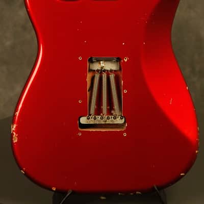 1964 pre-CBS Fender Stratocaster R&R Candy Apple Red '60s nitro factory refinish image 14