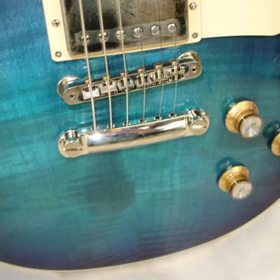 2024 Gibson Les Paul Standard 60's Figured Top Electric Guitar, Blueberry Burst w/ Case image 8
