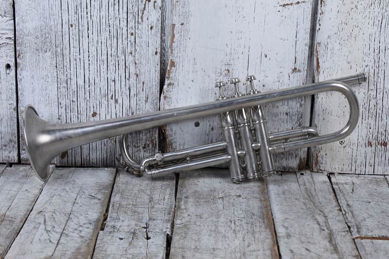 M. Koriot Vintage United States France Bb Silver Trumpet with Hardshell Case image 1