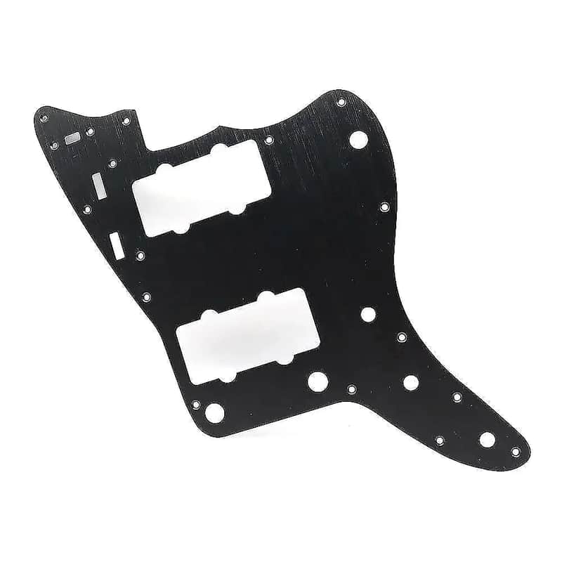 Black Jazzmaster Style Aluminum Guitar Pickguard Scratch Plate image 1