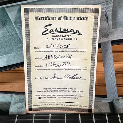 Eastman AR480CE Electric Guitar - Sunburst image 8