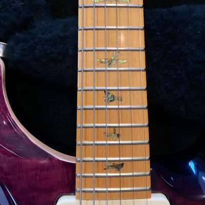 PRS Custom 22 Soapbar 1999 - Translucent purple flame image 8