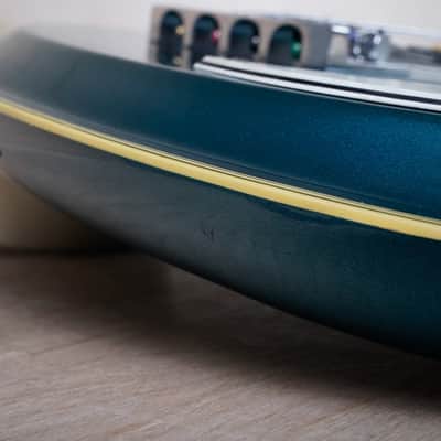 Teisco SPB-200 Spectrum Bass Reissue MIJ 2001 Metallic Blue Short Scale 30' Japan w/ Bag image 6