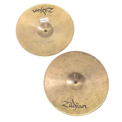 Used Vintage Zildjian A New Beat Hi Hat Cymbals 14" - Good image 6