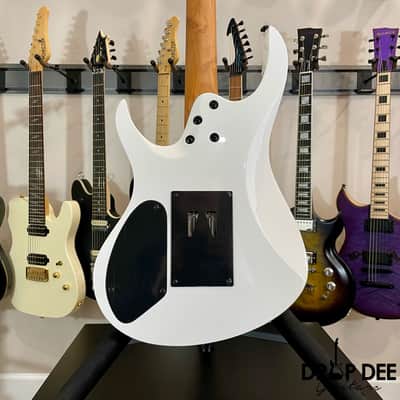 Balaguer Select Series Diablo Retro 27 FR Electric Guitar w/ Bag-Gloss Solid White image 11