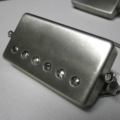 Humbucker Pickups PAF Nickel Silver RAW covers Vintage Gibson Custom Order by Q pickups image 6