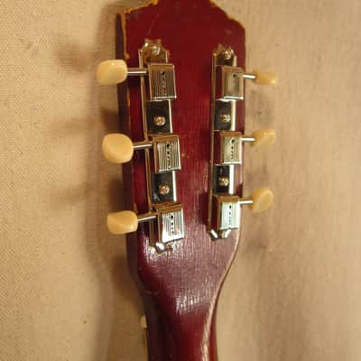 Silvertone 708 1940's - red sunburst with pickup image 9