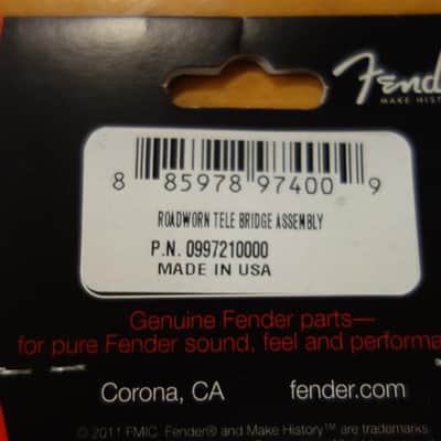 Fender Road Worn Tele Bridge Assembly image 3
