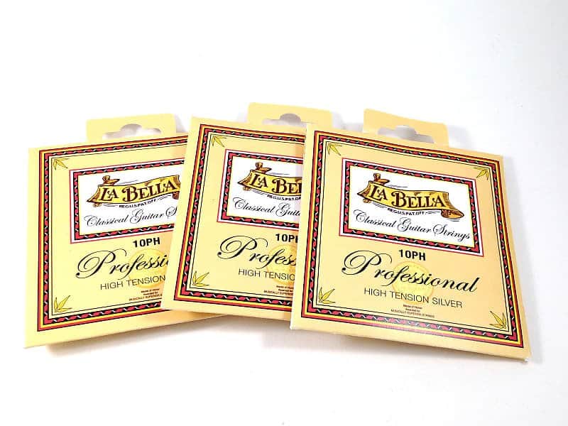 La Bella Guitar Strings 3 Sets Classical Professional Series High Tension Silve image 1