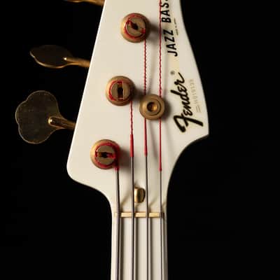 🇯🇵 1989 Fender Order Made JB75-900 Jazz Bass, Fully Painted White, Matching Headstock, Gold Hardware, FujiGen image 4