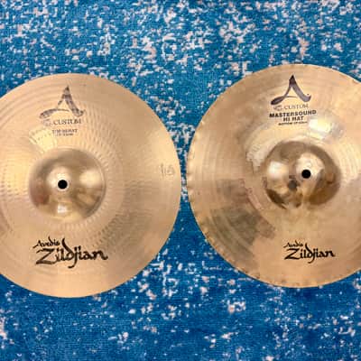 13” Zildjian A CUSTOM/MASTERSOUND Hihats 831g 1066g image 1