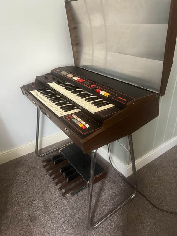 Farfisa Commander Dual Keyboard Organ 1980 - Black image 1
