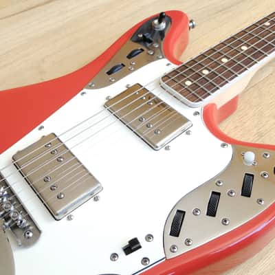 Bilt Relevator USA Made Custom Offset Electric Guitar Fiesta Red Mastery & ohsc image 8