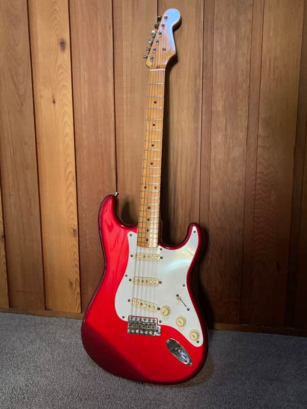Fender Stratocaster JV 57-65 1984 Candy Apple Red image 1