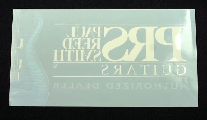 PRS Paul Reed Smith Guitars Color Super Large 7x13 Dealer Sticker Window Decal image 1