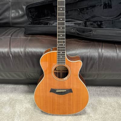 2007 Taylor 414CE-LTD 2007 - Natural. Fall Limited LTD with Gator GLDREAD12 soft hard shell case gig bag. Acoustic Electric Expression. Grand Auditorium image 1