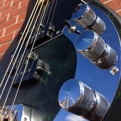 2020 G&L CUSTOM SHOP USA Matador Dragon Skin 4-String Electric Bass Guitar w/ Black Tolex Case image 7